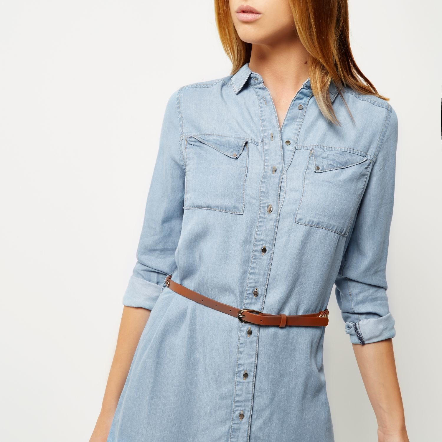 denim womens shirt dress