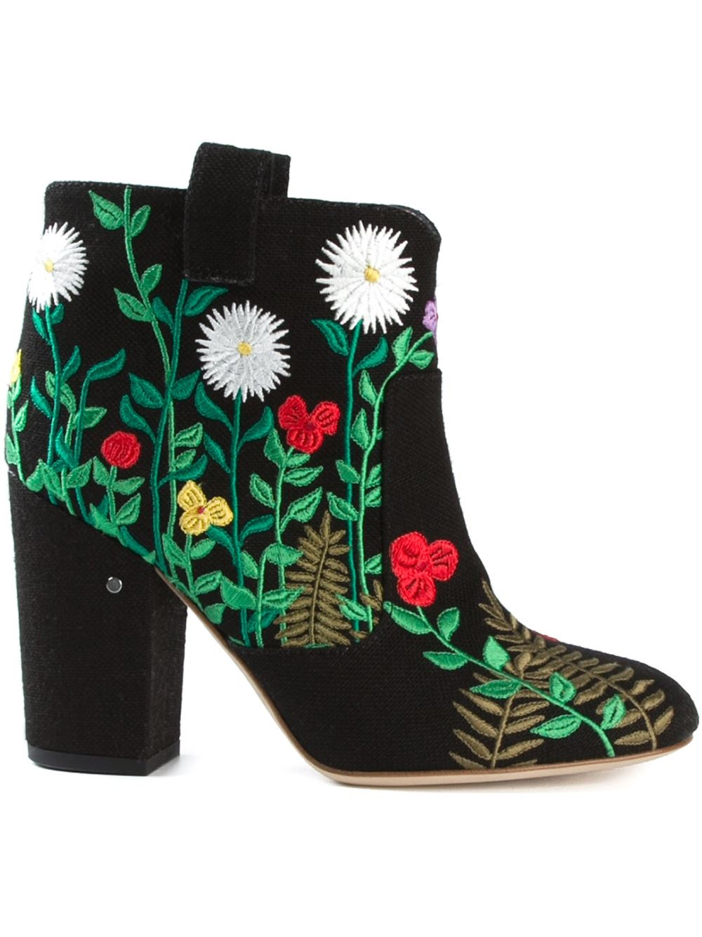 Laurence dacade Embroidered Suede Ankle Boots in Black Lyst
