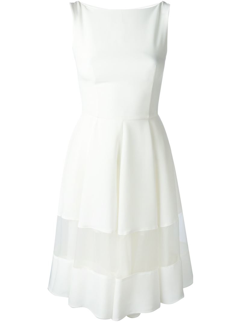 white armani dress