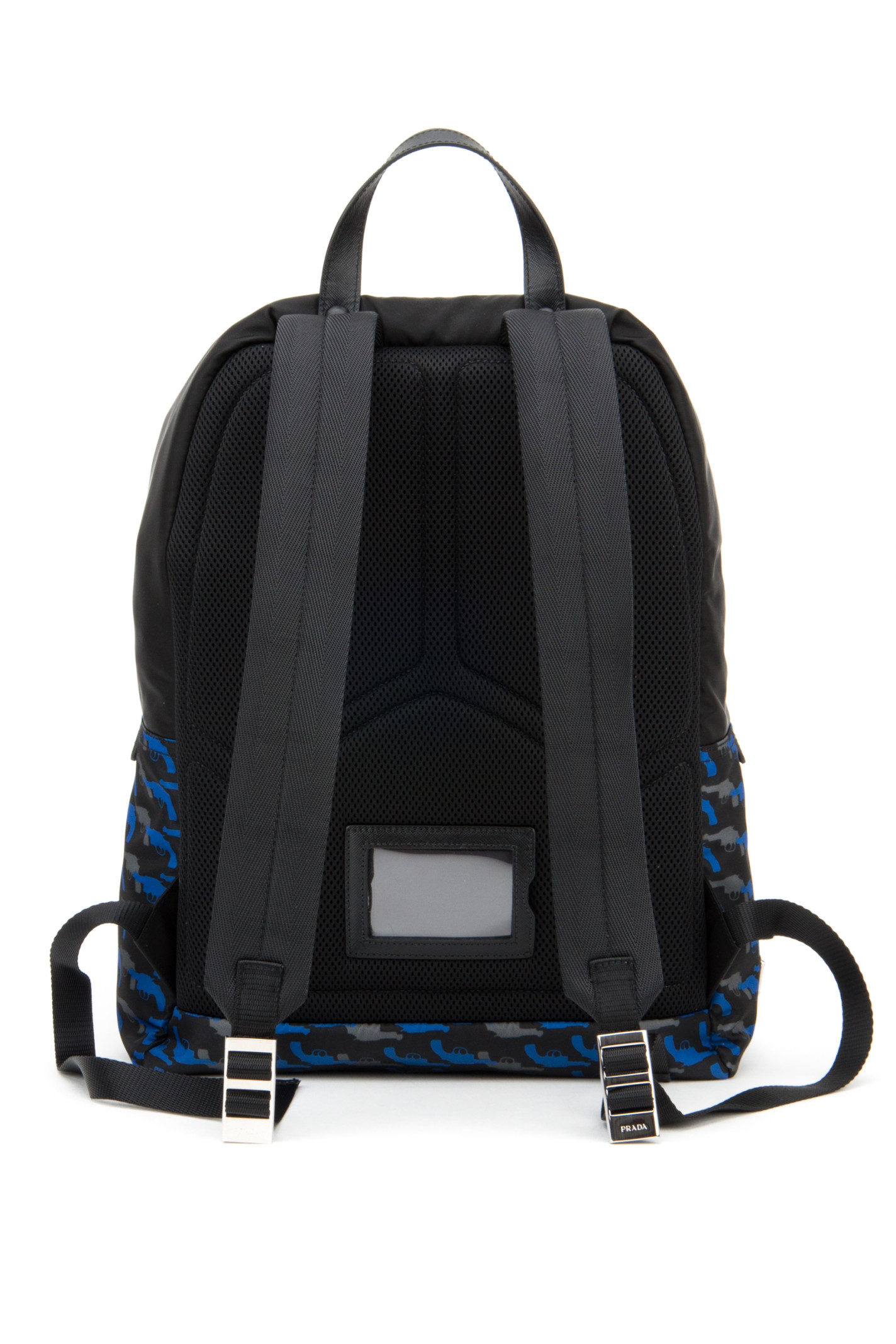 Prada Printed Twill Backpack in Blue for Men (BLUETTE DI) | Lyst  
