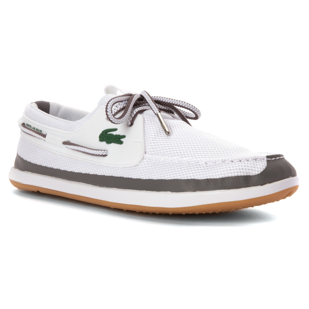 Lyst Lacoste L.andsailing Rei Boat Shoe in White for Men