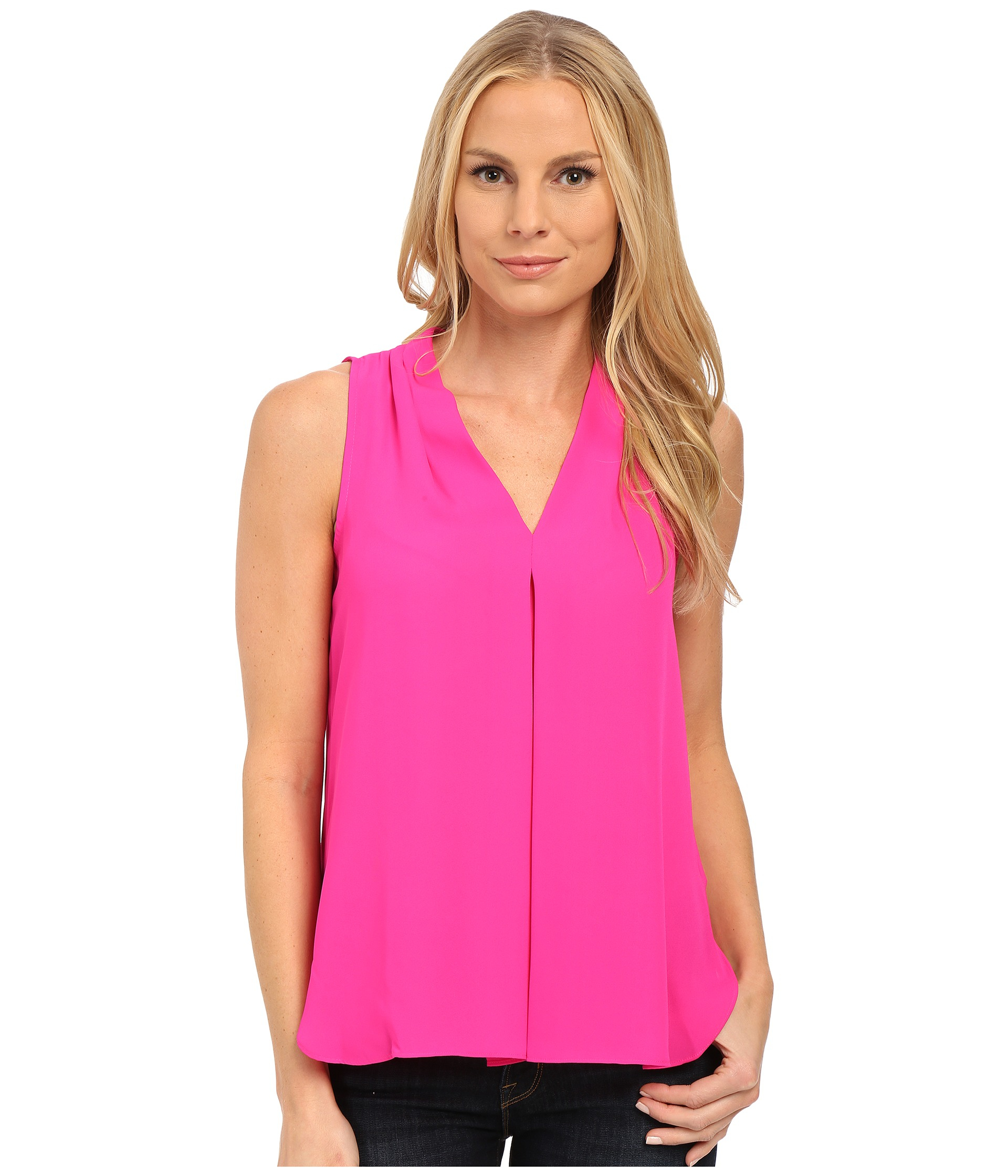 vince camuto pink blouse