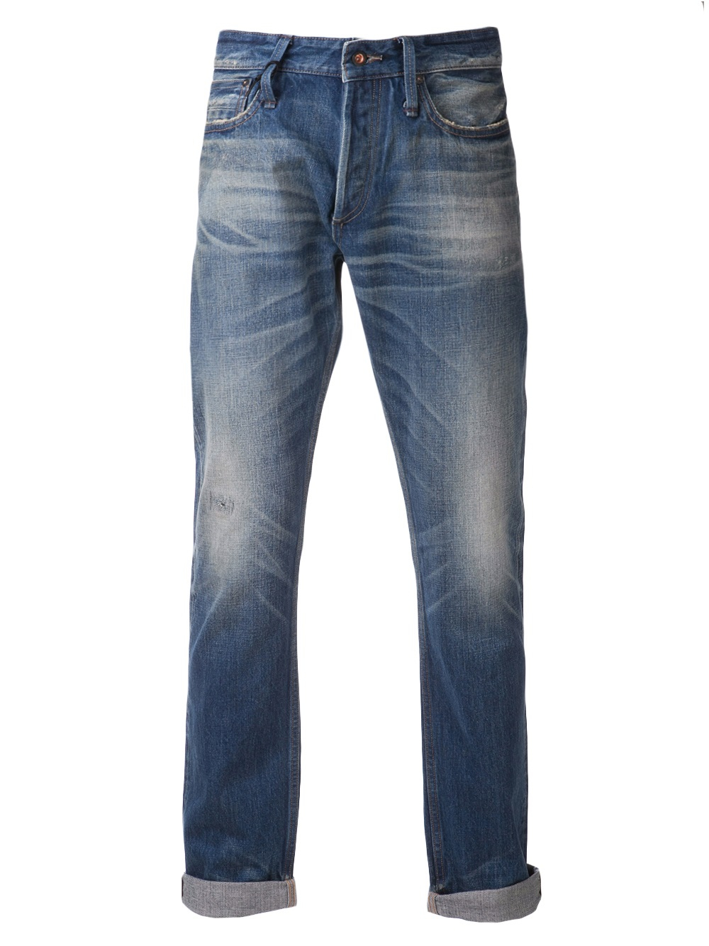 Denham Drill Jeans in Blue for Men | Lyst