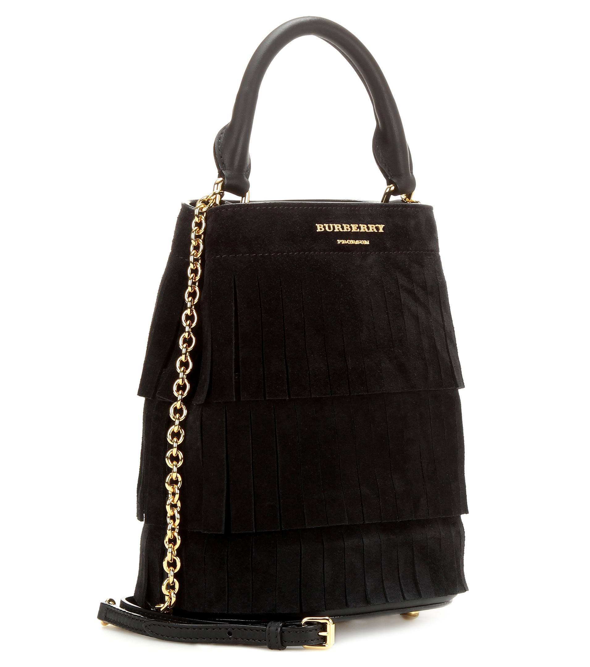 burberry suede fringe bag