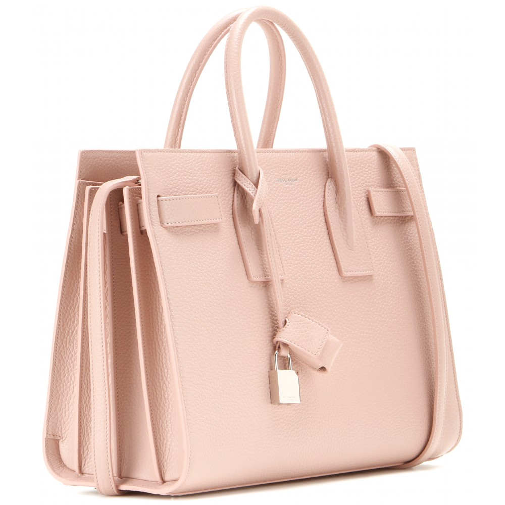Lyst - Saint Laurent Sac De Jour Small Leather Tote in Pink