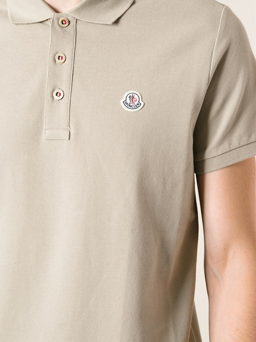moncler beige polo moncler beige polo