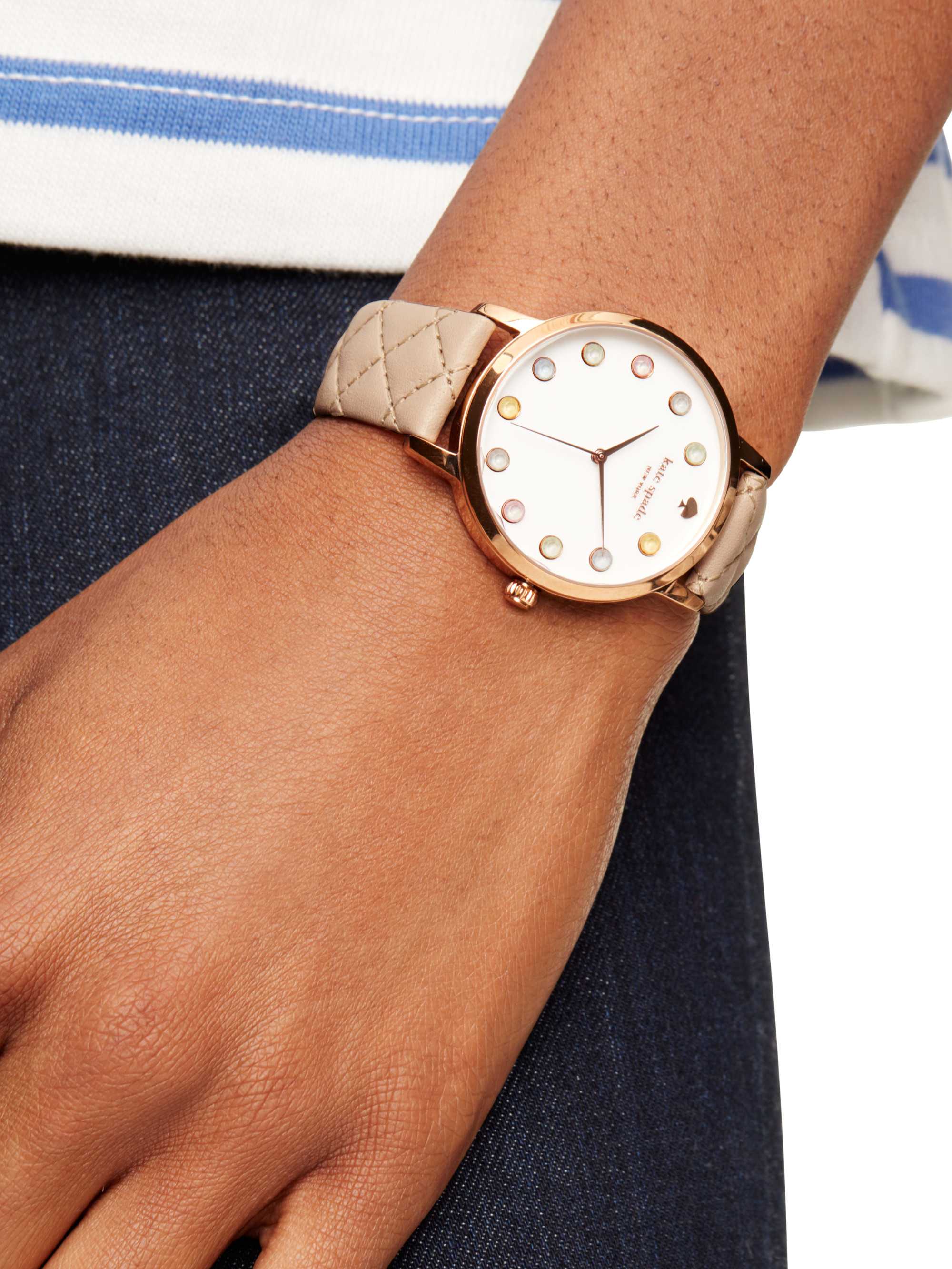 Lyst - Kate Spade New York Vachetta Ice Cream Metro Watch ...