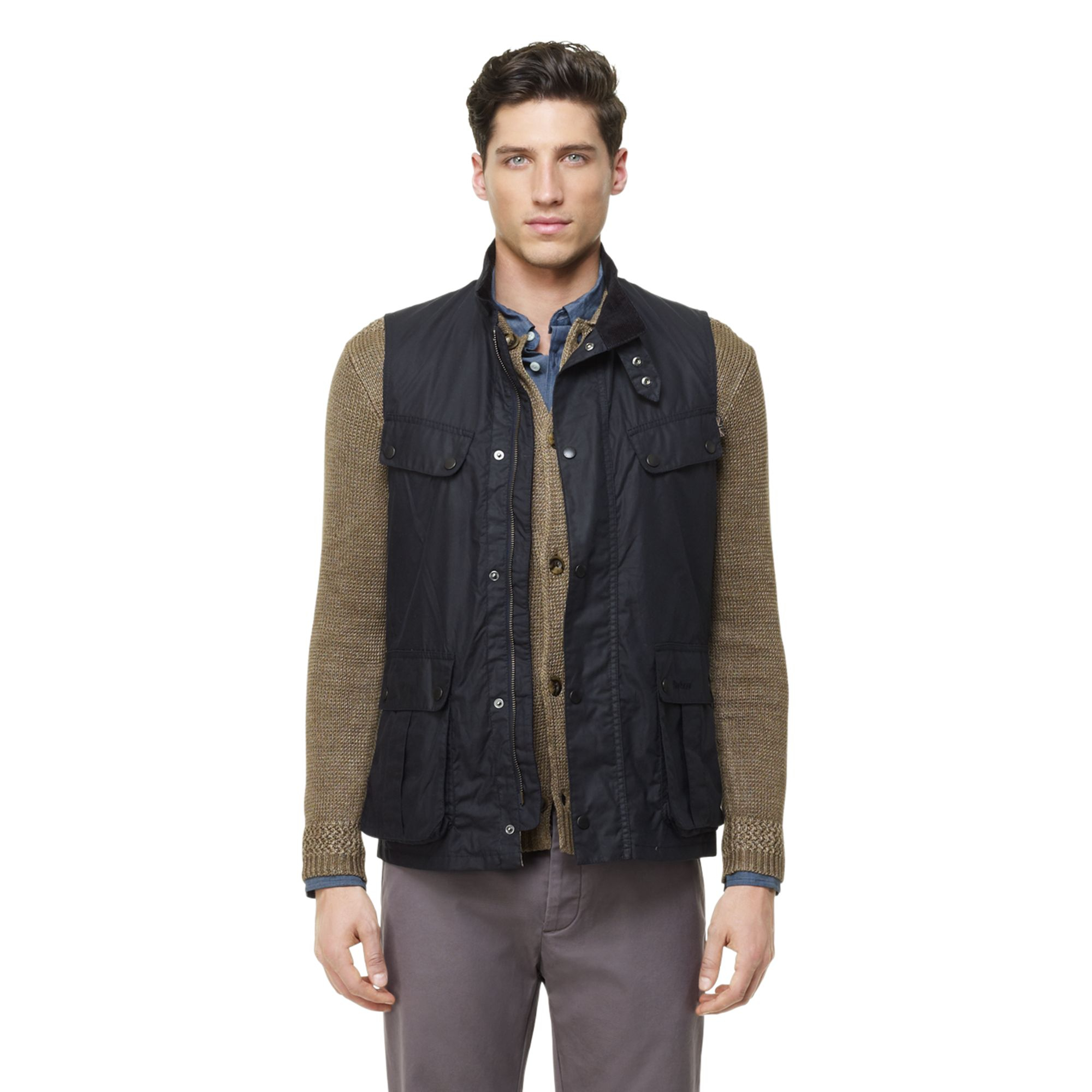 Lyst - Club Monaco Barbour® Enfield Gilet Vest in Blue for Men