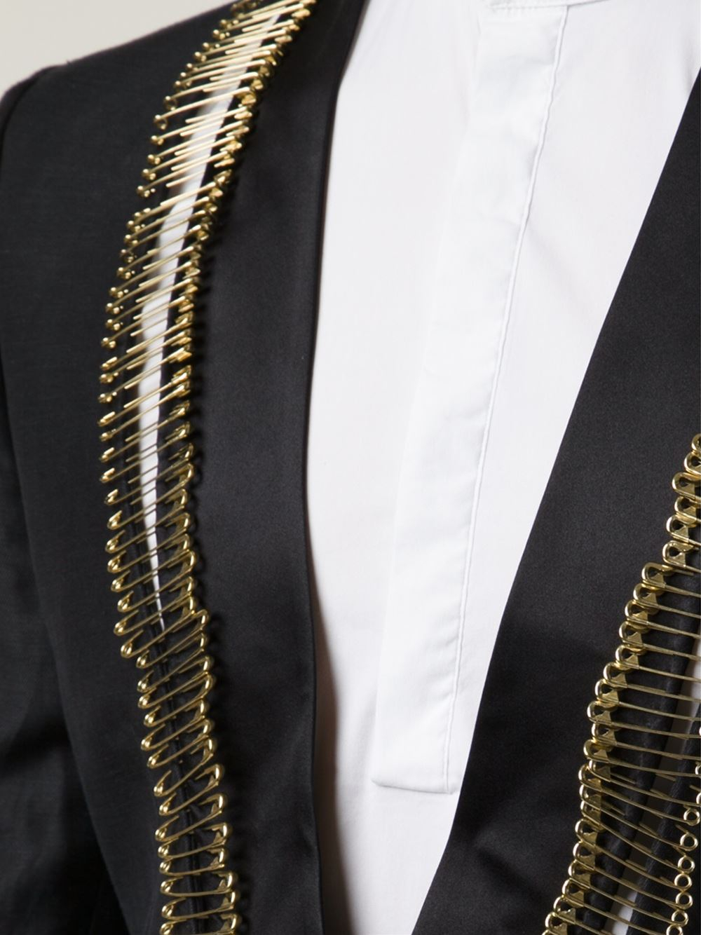 Lyst Vivienne Westwood Safety Pins Embellished Blazer in Black for Men