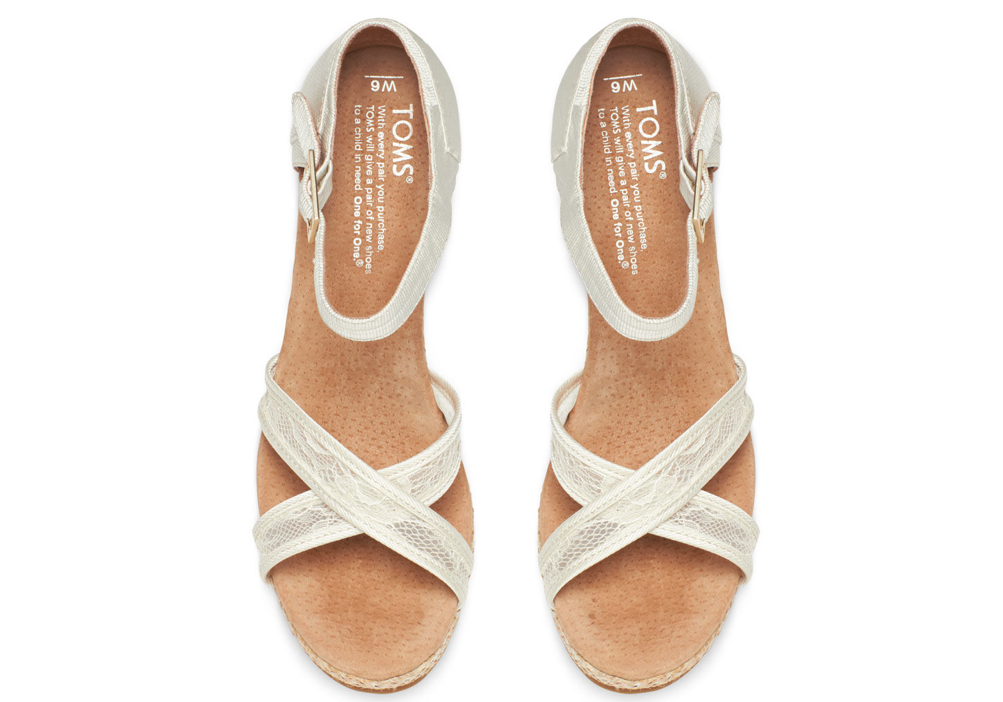 Melrose White Canvas Espadrille Wedges With Tie Up Straps | Linzi | SilkFred