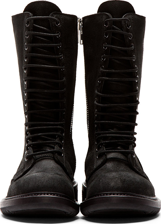 black boots tie in back