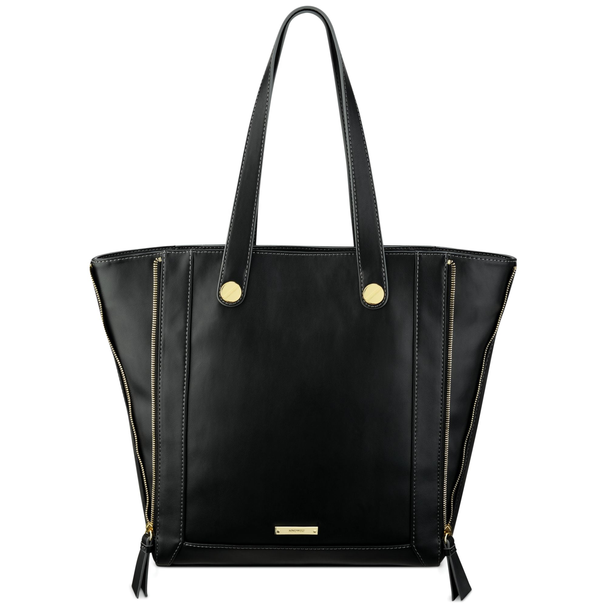 Nine West Right Angle Tote in Black | Lyst