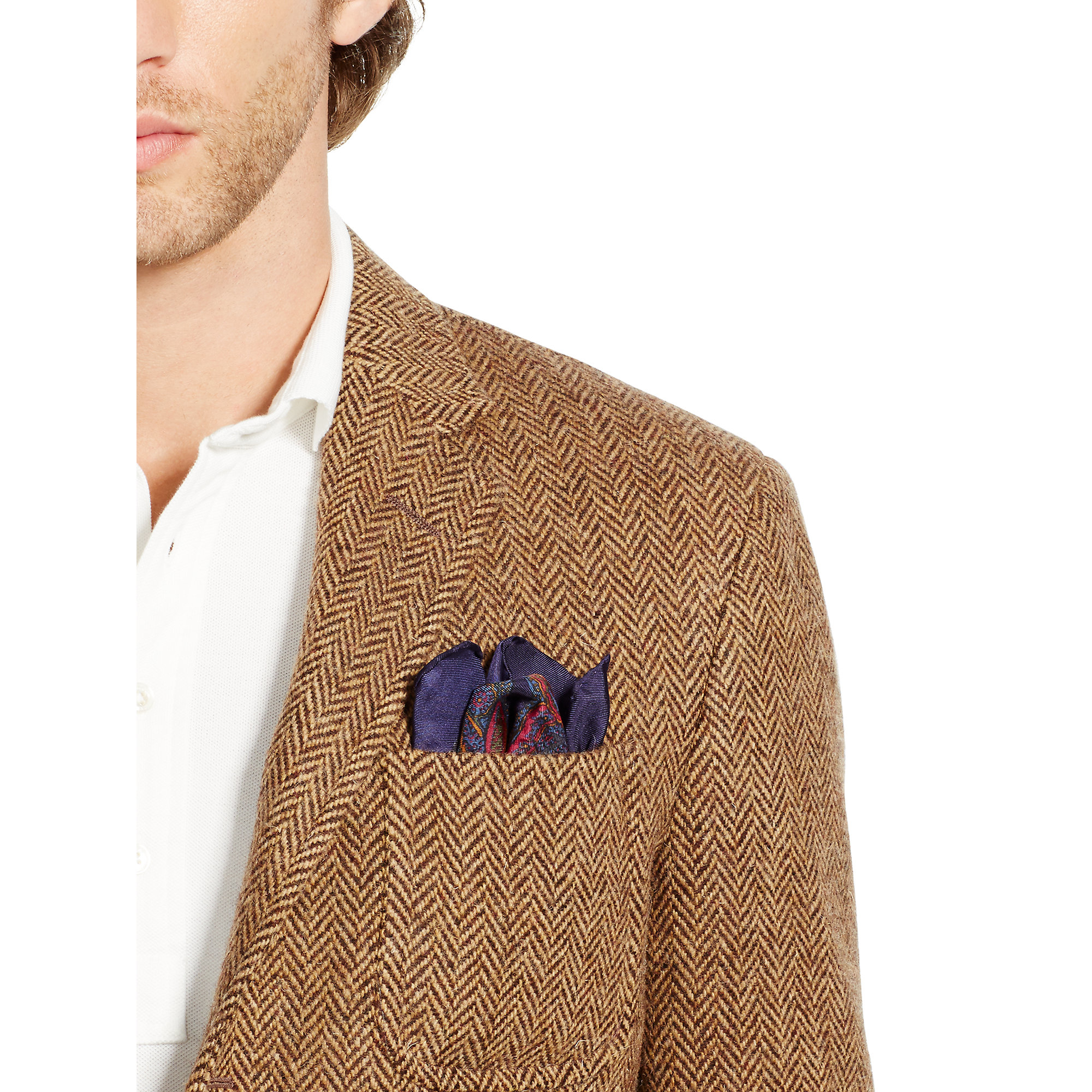 Lyst - Polo Ralph Lauren Polo Herringbone Sport Coat in Brown for Men