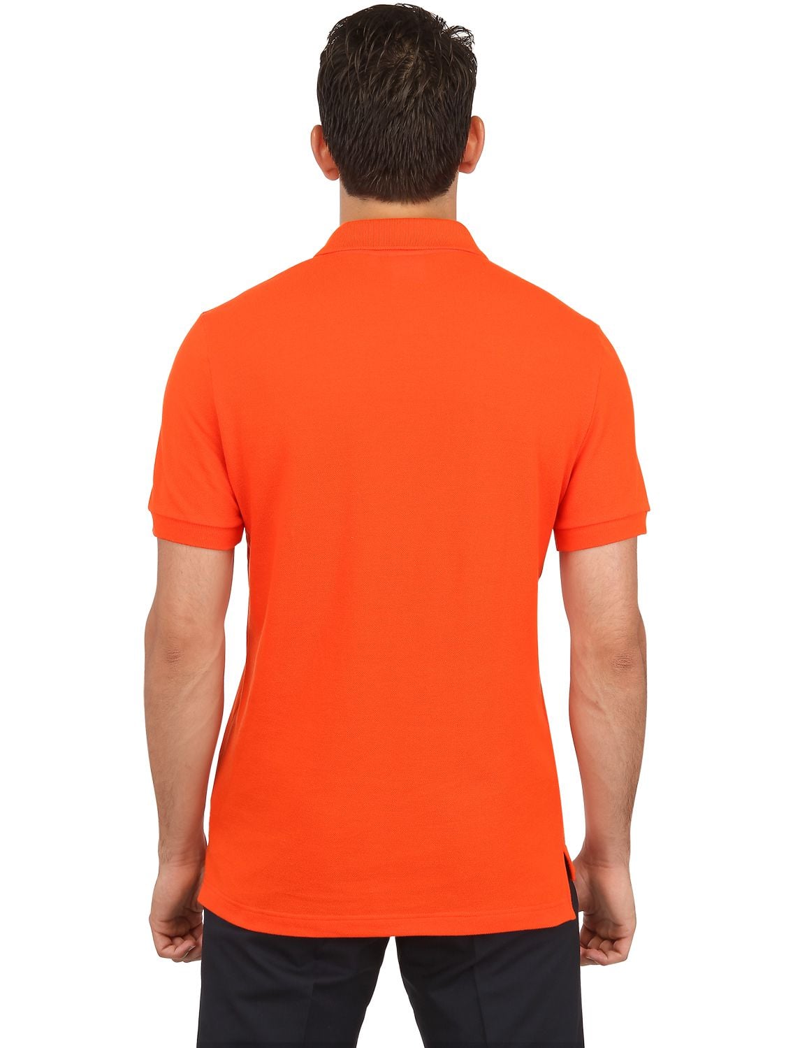 Lyst - Lacoste Petit PiquÃ© Polo Shirt in Orange for Men