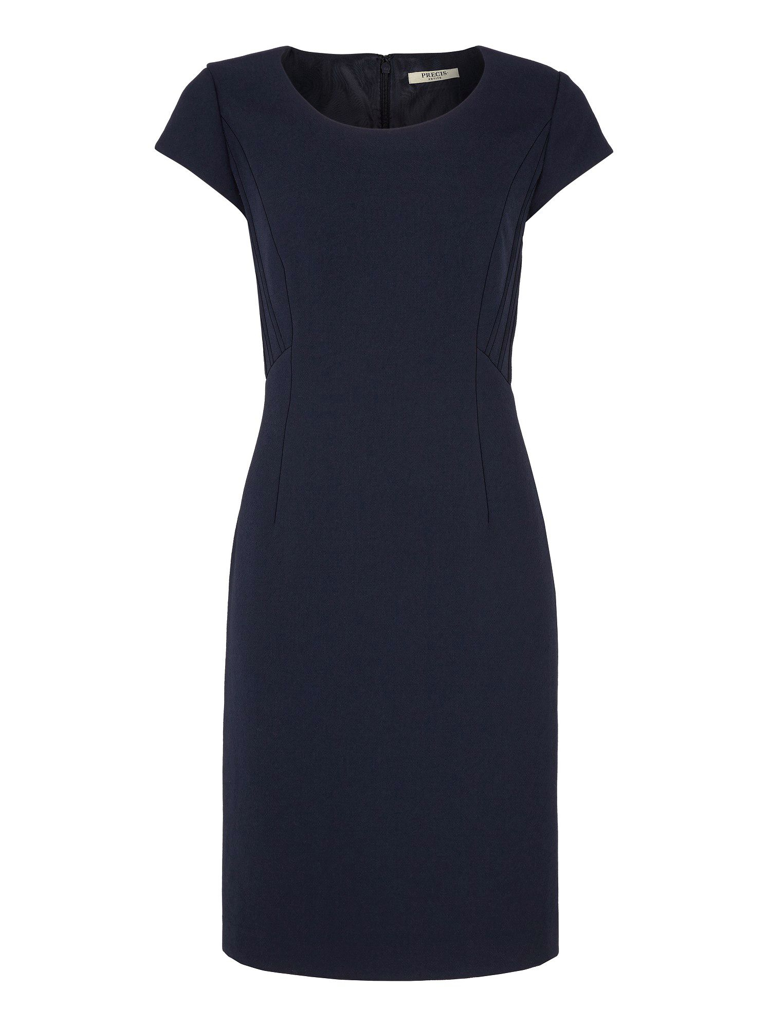 Precis petite Navy Textured Detail Shift Dress in Blue | Lyst