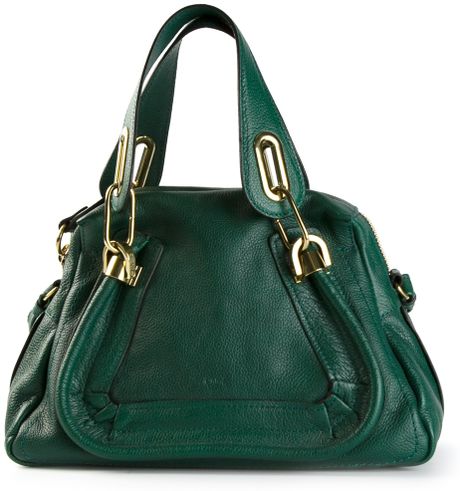 Chloé Paraty Shoulder Bag in Green | Lyst