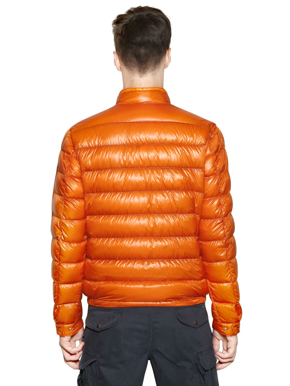 Lyst Moncler Acorus Nylon Light Weight Down Jacket in Orange for Men