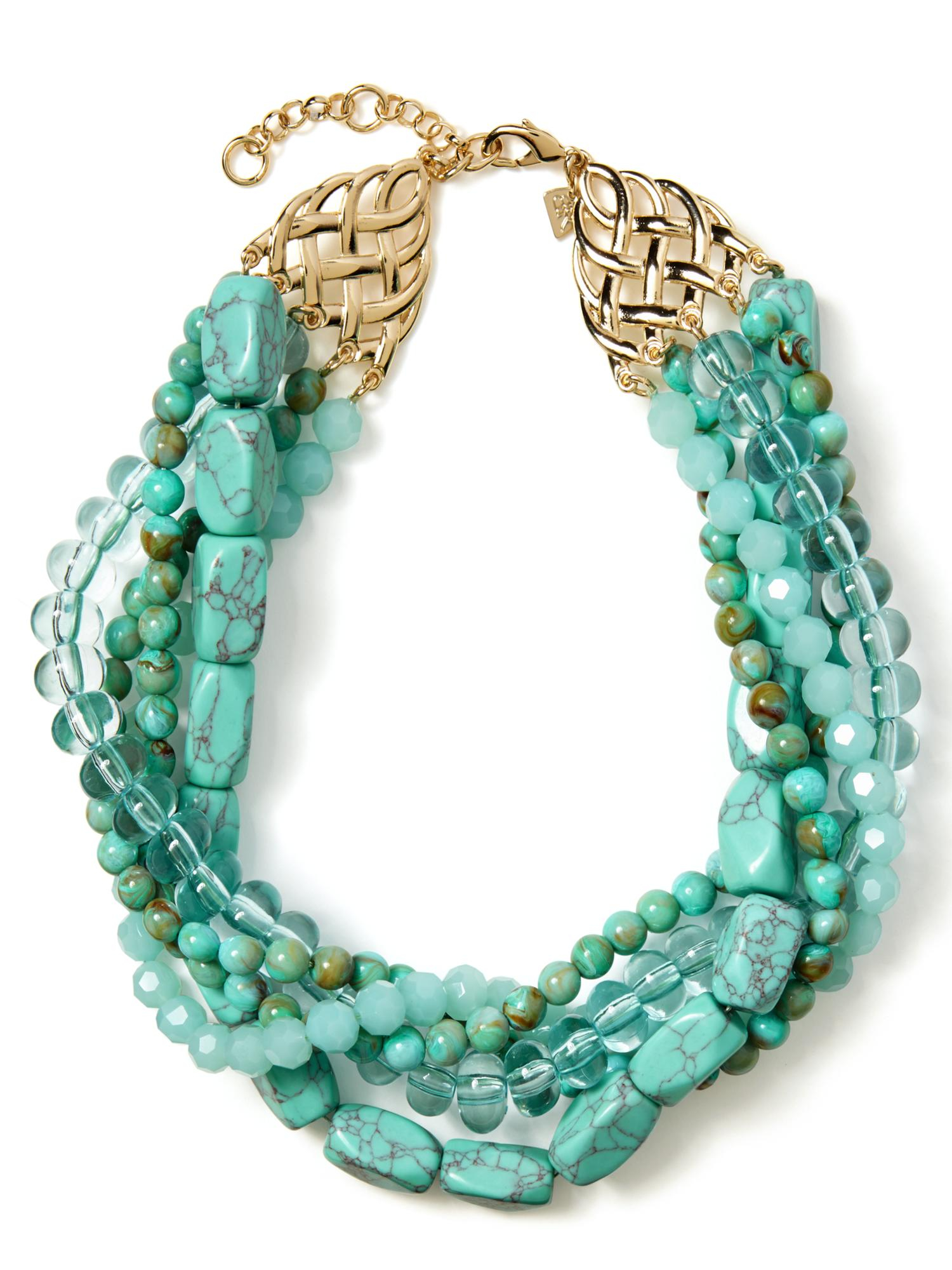 Banana republic Betty Necklace in Blue (Turquoise) | Lyst