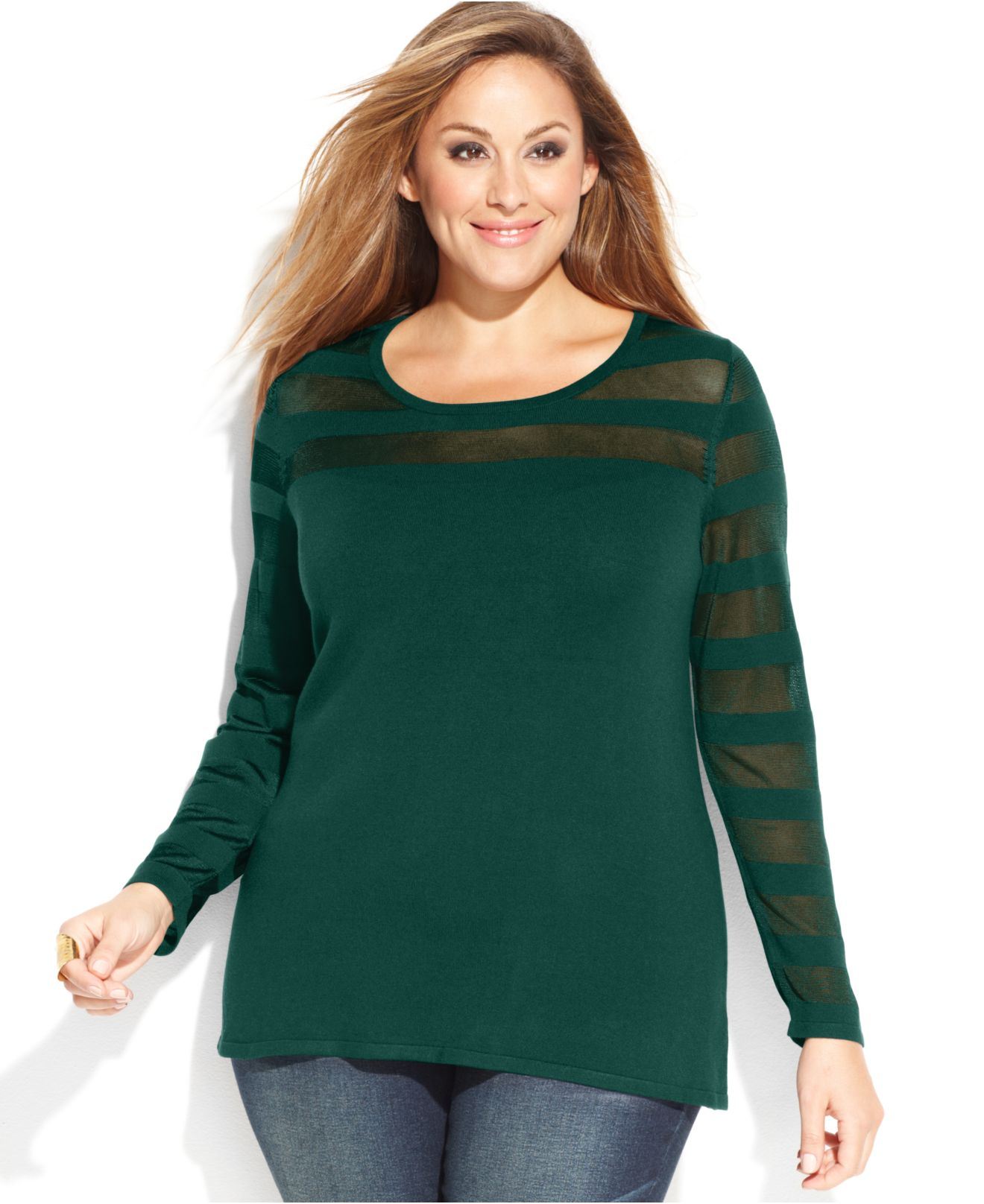 plus size green sweater dress