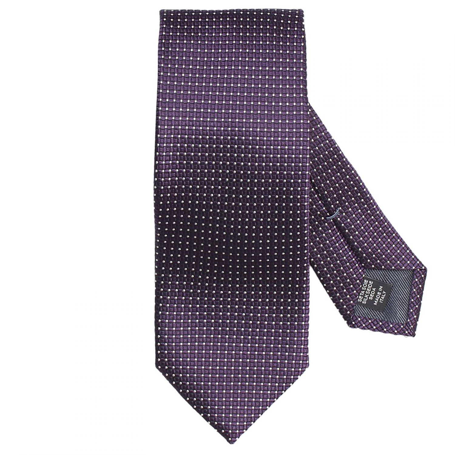 Lyst - Ermenegildo Zegna Tie Silk 8 Cm in Purple for Men
