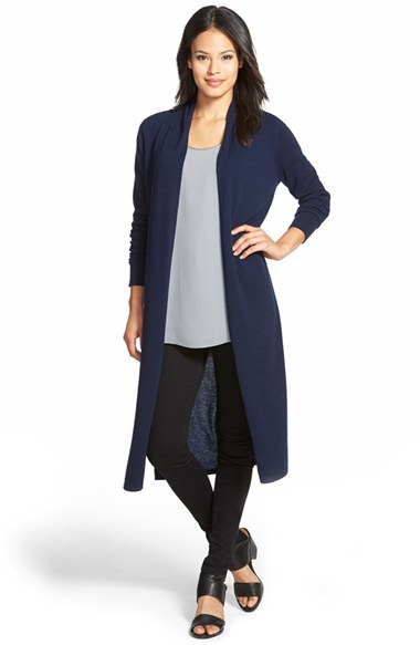 navy blue duster cardigan