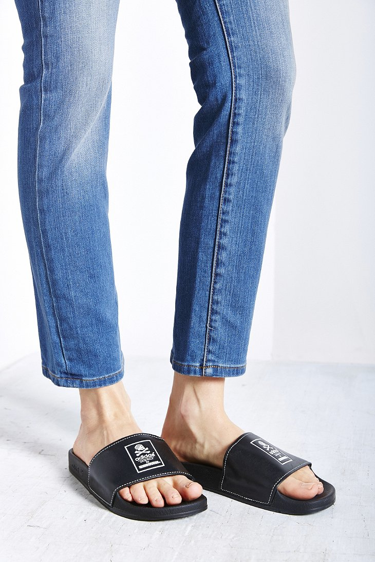 Lyst - Adidas Originals X Neighborhood Adilette Slide Sandal in Black