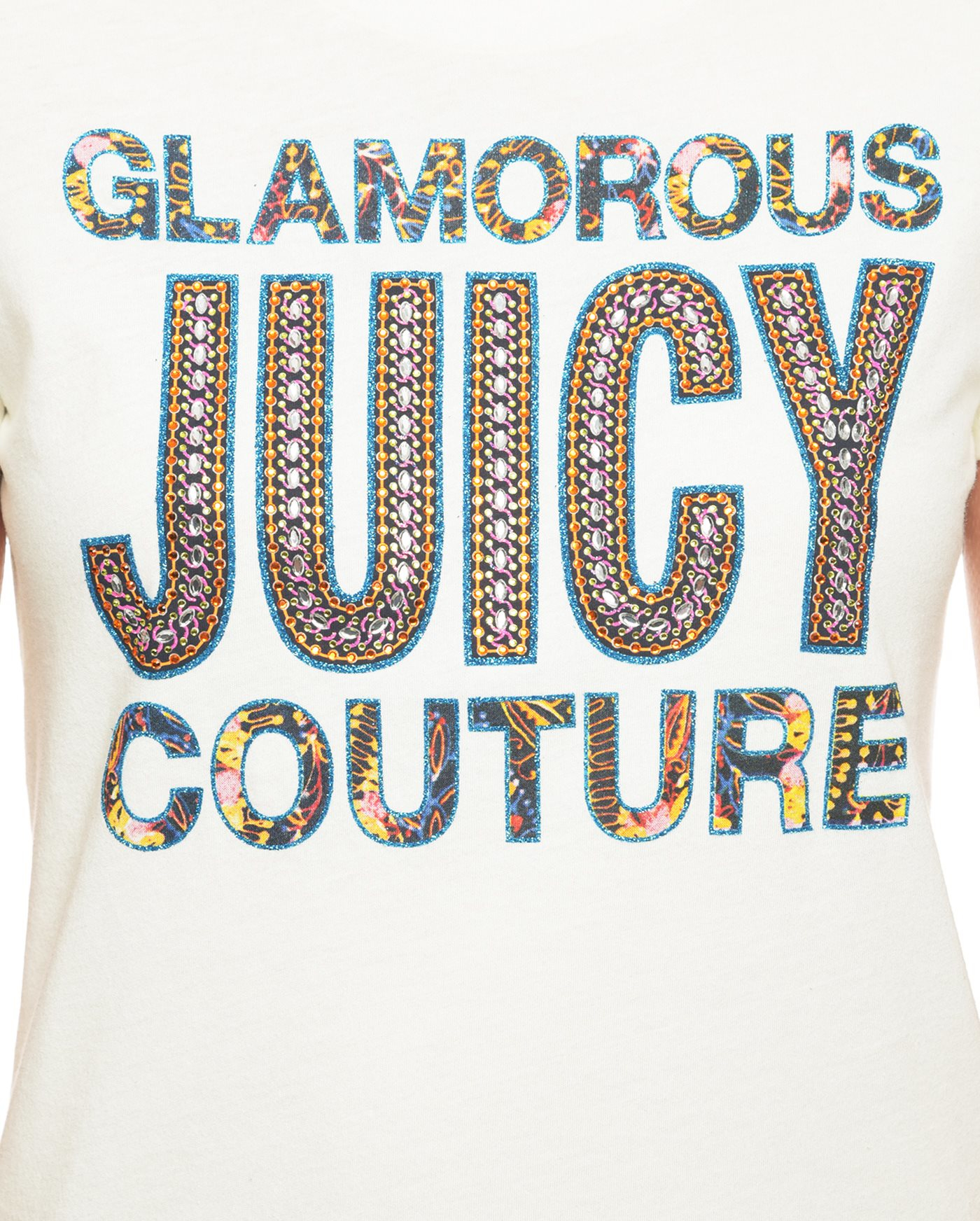 Juicy couture Logo Ss Tee in White | Lyst