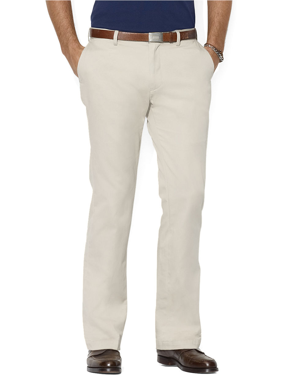 Polo ralph lauren Classic-fit Flat-front Chino Pants in Beige for Men ...