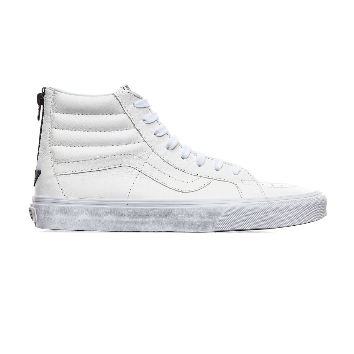 Lyst - Vans Sk8-hi Reissue Zip Premium Leather Sneakers in White for Men