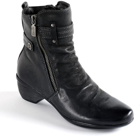 Blondo Farima Waterproof Leather Ankle Boots in Black | Lyst