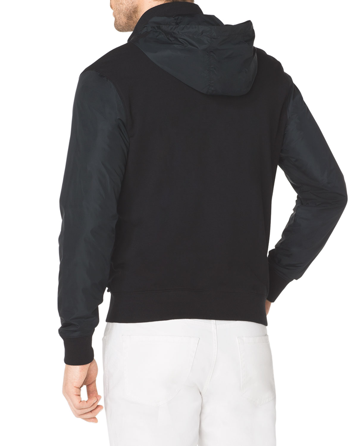 michael kors men's black hoodie