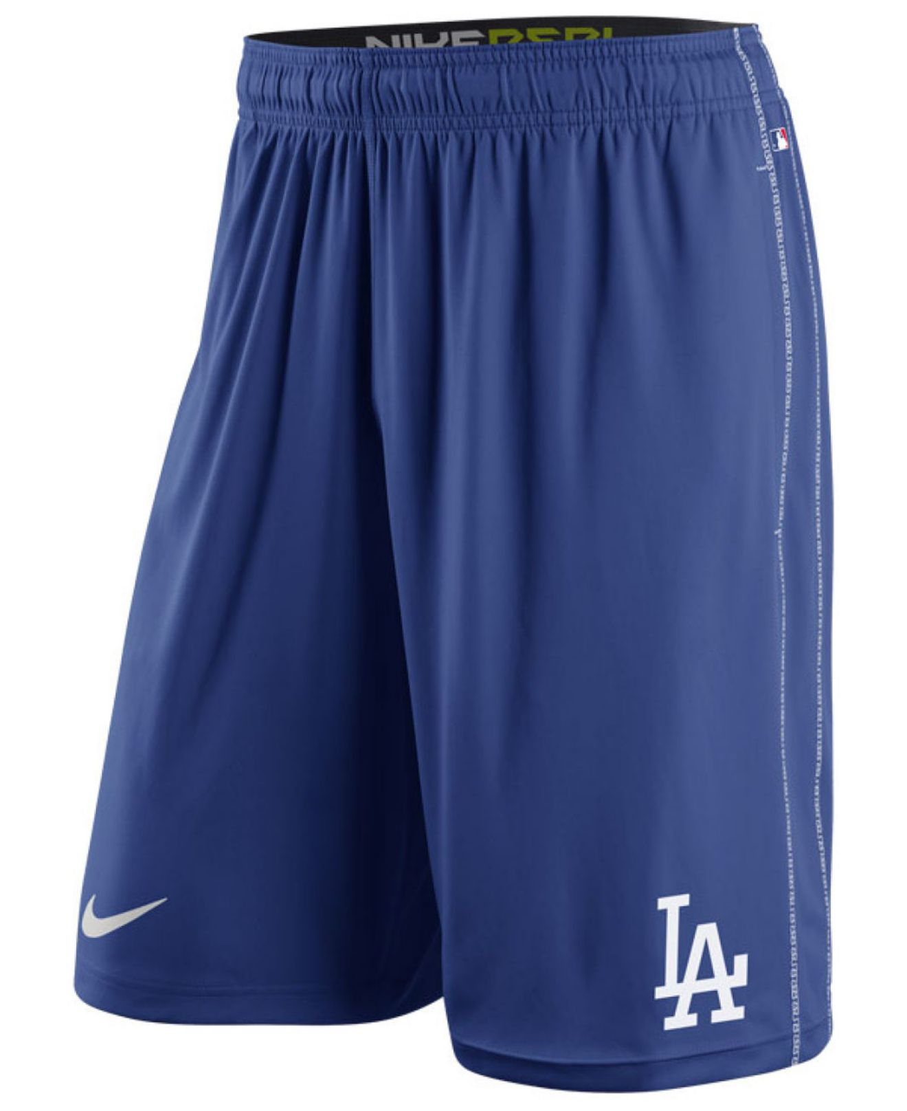 Nike Men's Los Angeles Dodgers Authentic Collection Fly Shorts in Blue ...