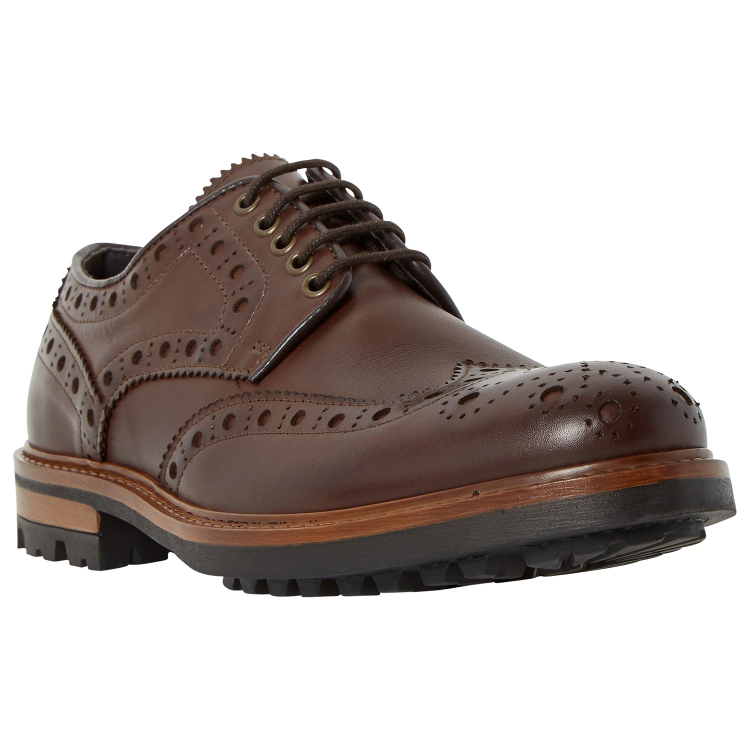 Bertie Byron Brogue Shoes in Brown for Men Lyst