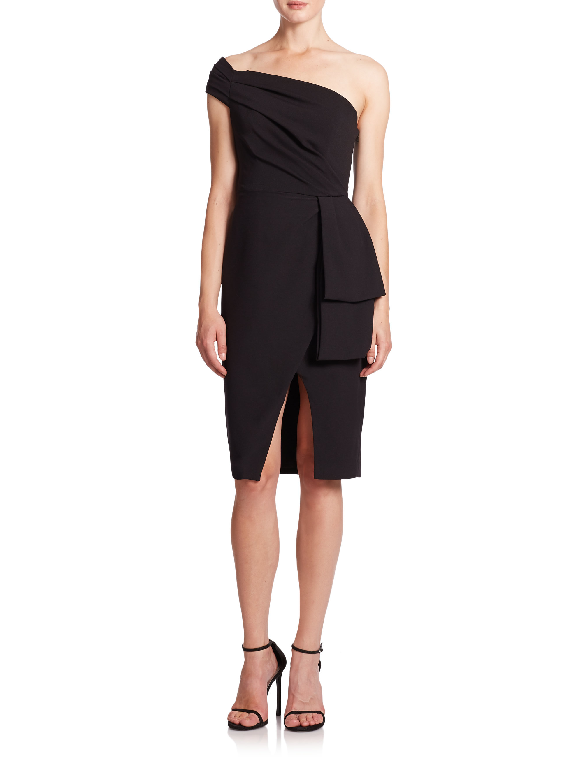 Lyst Black Halo Janie Bryant For Angelica Sheath Dress In Black 2982