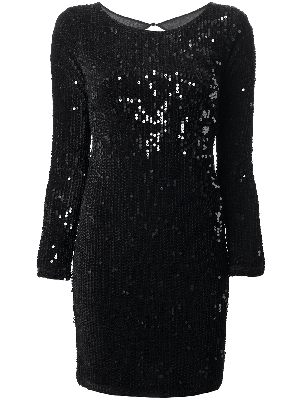Lyst - Alice + Olivia Sequin Dress in Black