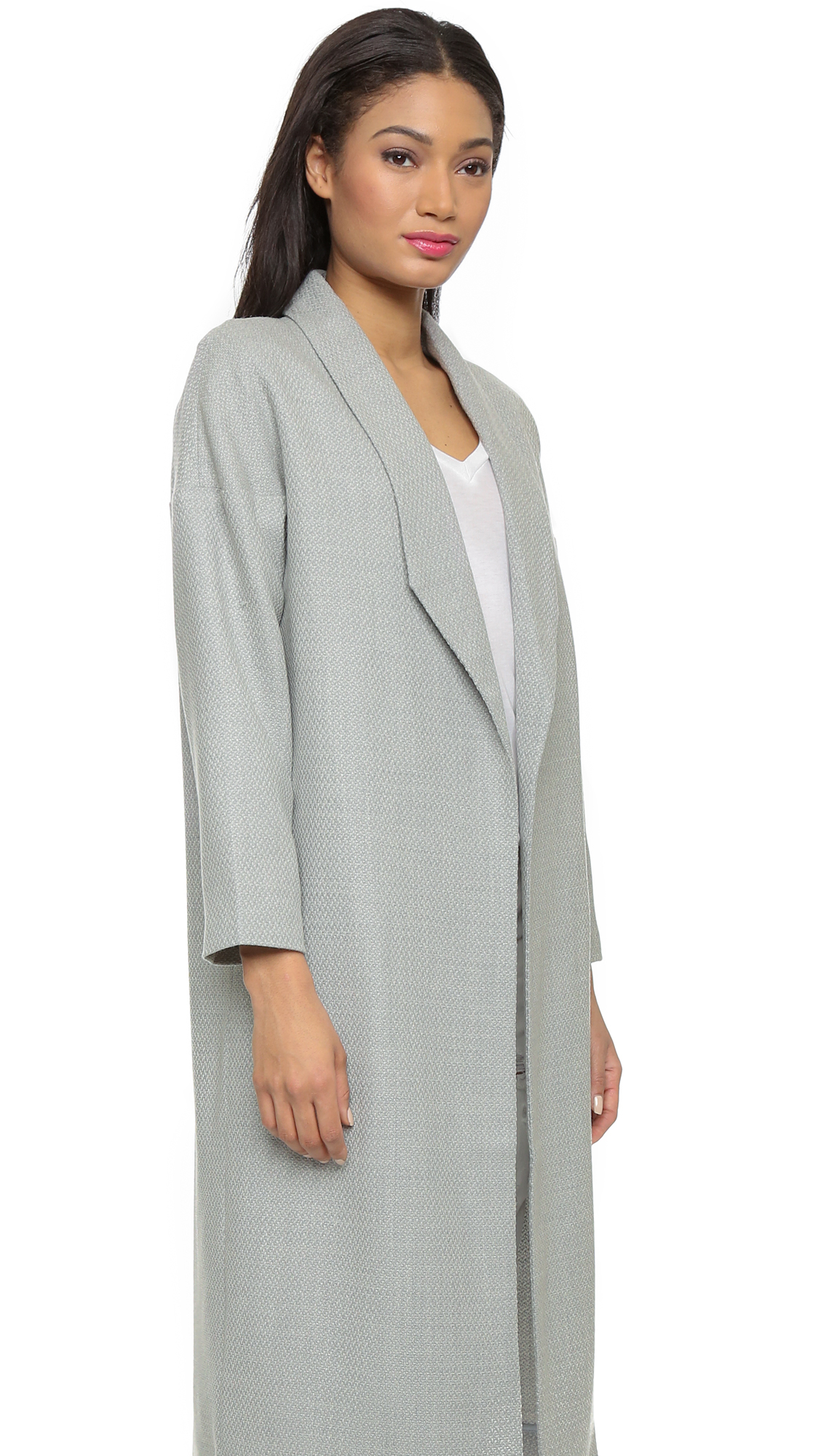 Lyst Ayr Grey Robe in Gray