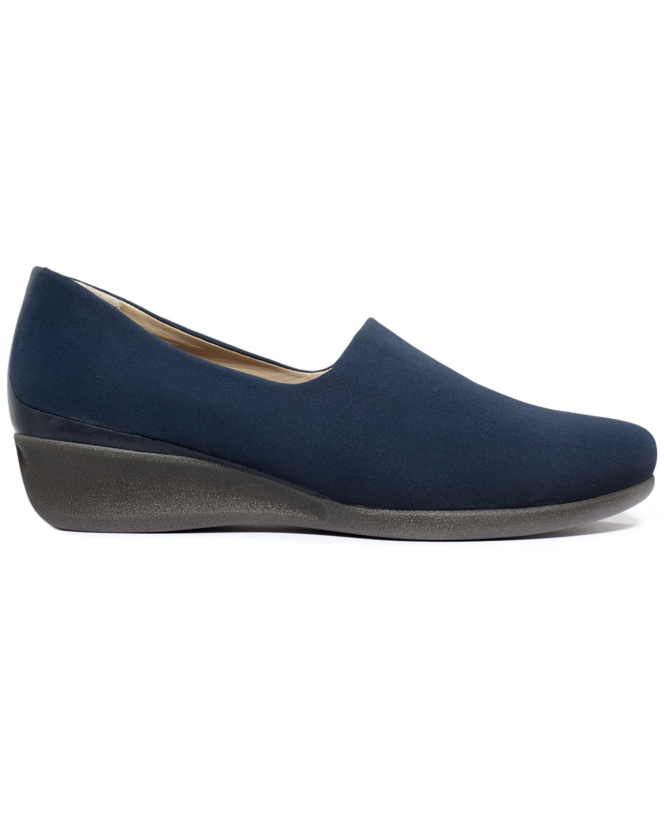 Lyst Ecco Womens Abelone Stretch Flats In Blue 2285