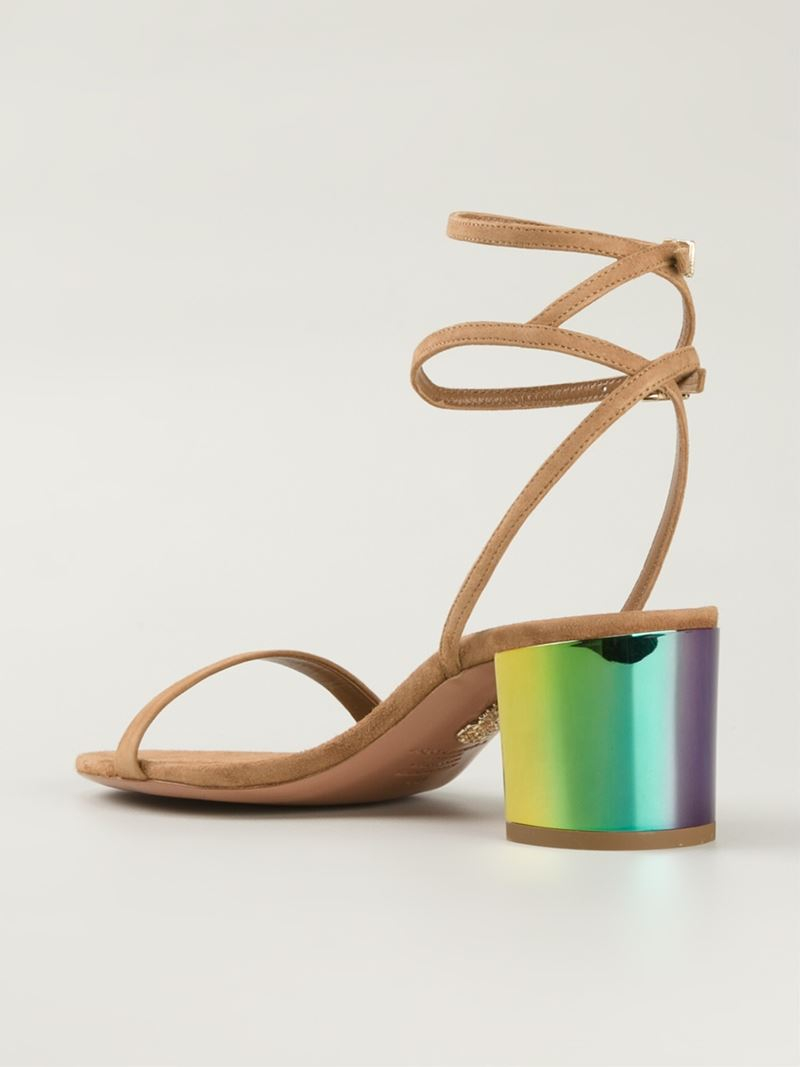 aquazzura heel sandals