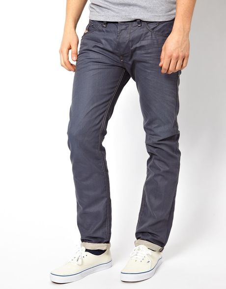 Diesel Jeans Belther Slim Fit Color Mutation in Gray for Men (Grey) | Lyst