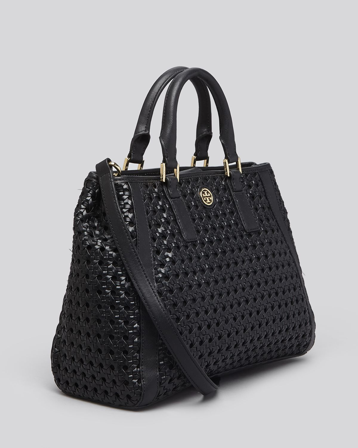 tory burch robinson triangle tote