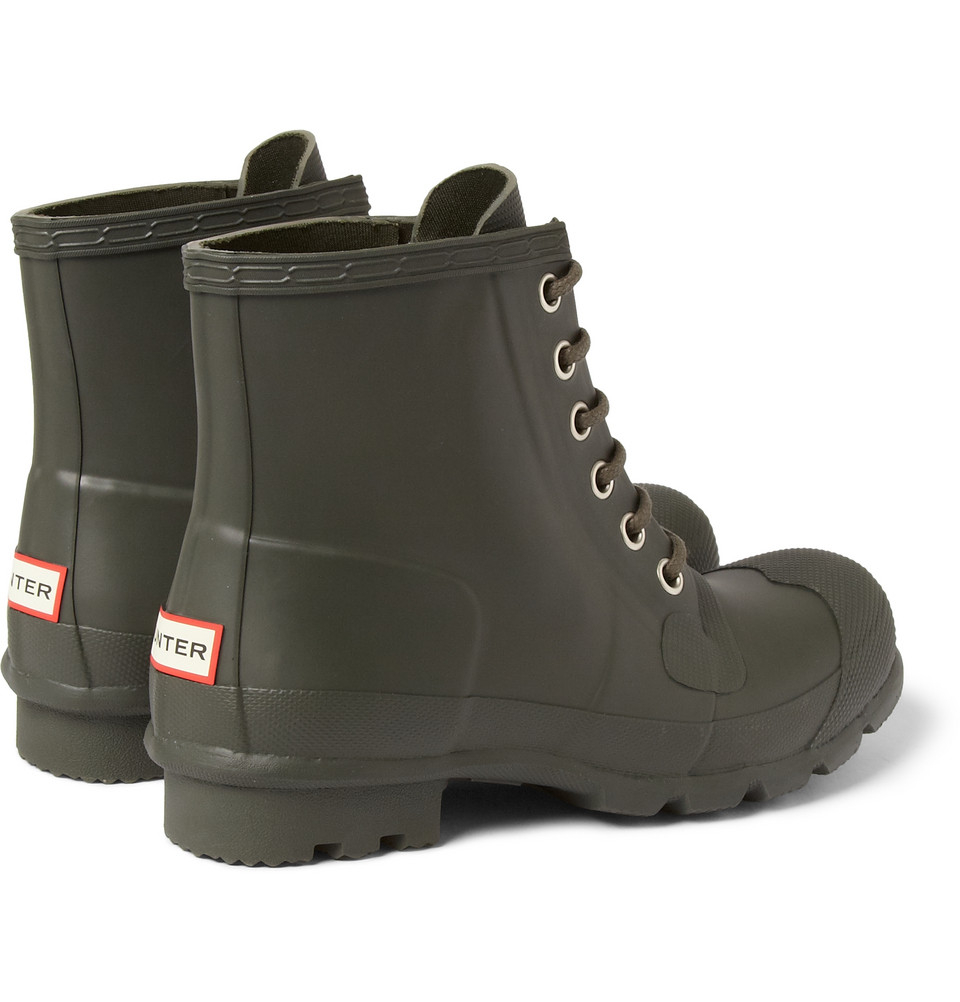 Lyst Hunter Original Laceup Rubber Boots in Green for Men