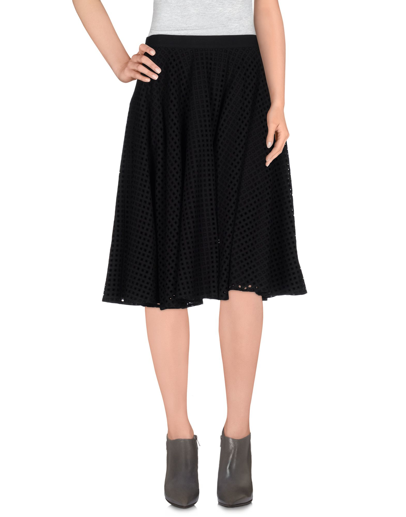 Lyst - Balmain 3/4 Length Skirt in Black