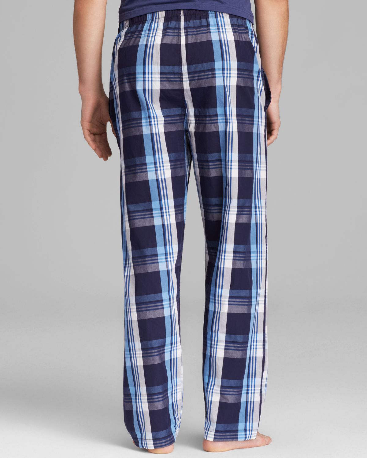 light blue polo pajama pants