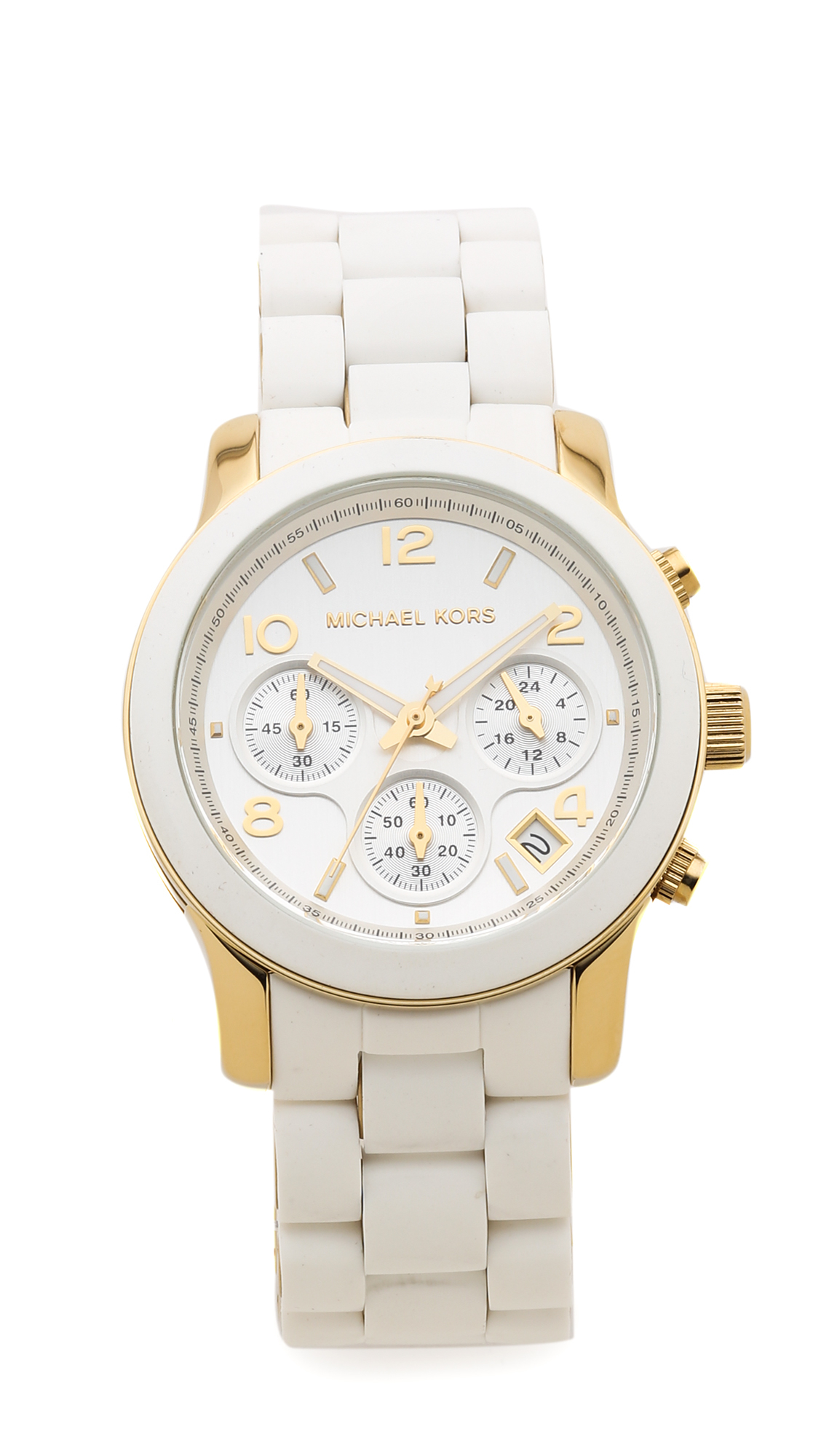 Lyst Michael Kors Sport Watch In White 4496