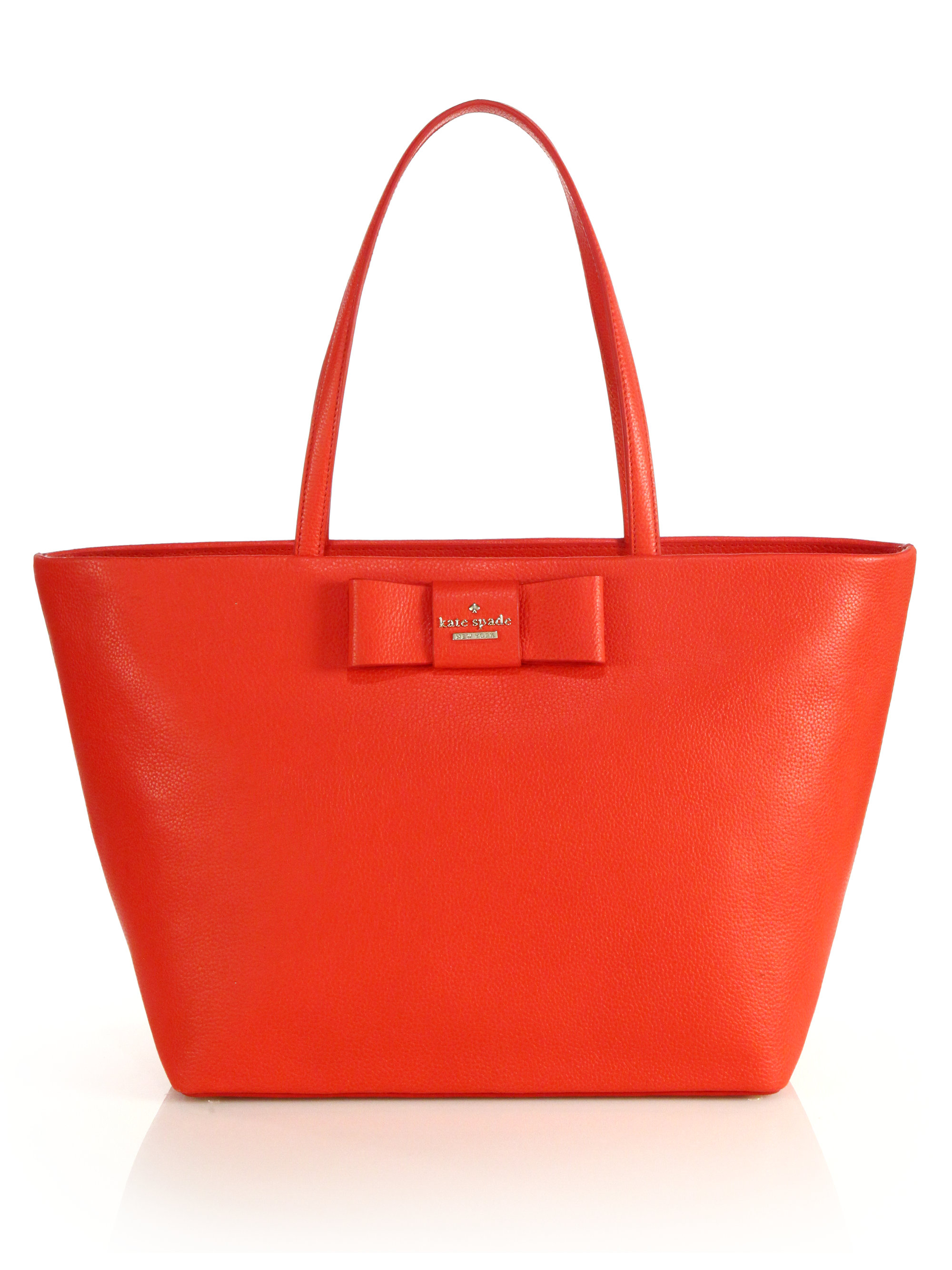 Lyst - Kate spade new york Harmony Small Leather Tote in Red