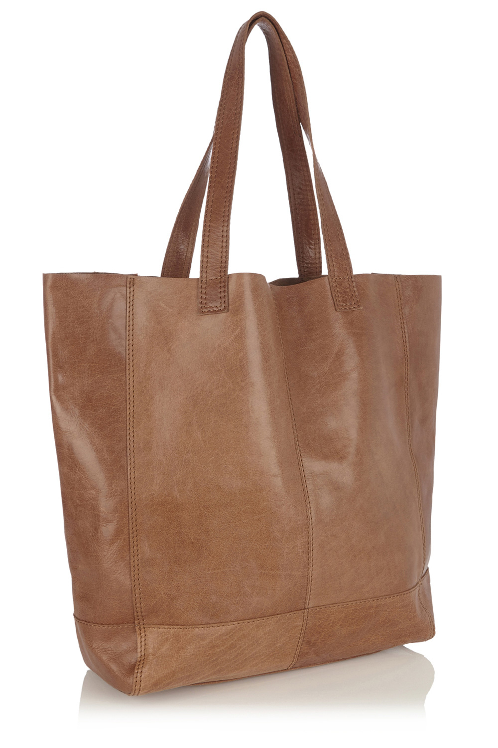Lyst Oasis Leather Unlined Per Bag In Brown Gallery Women S Per Bags