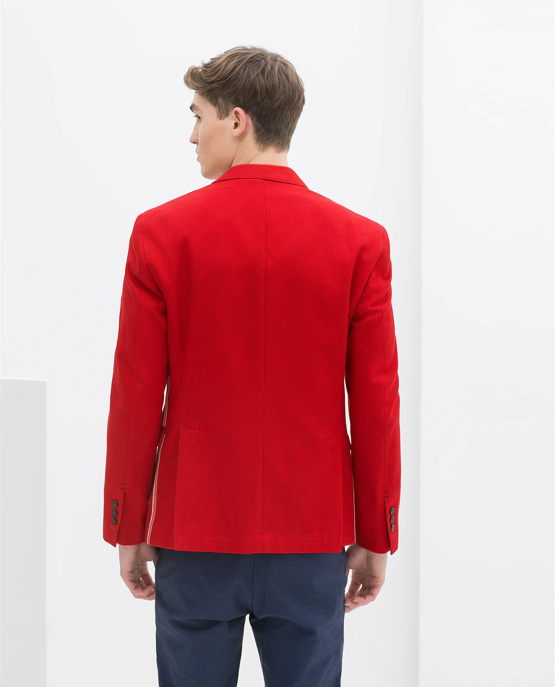 zara structured blazer in for lyst zara structured blazer in for lyst