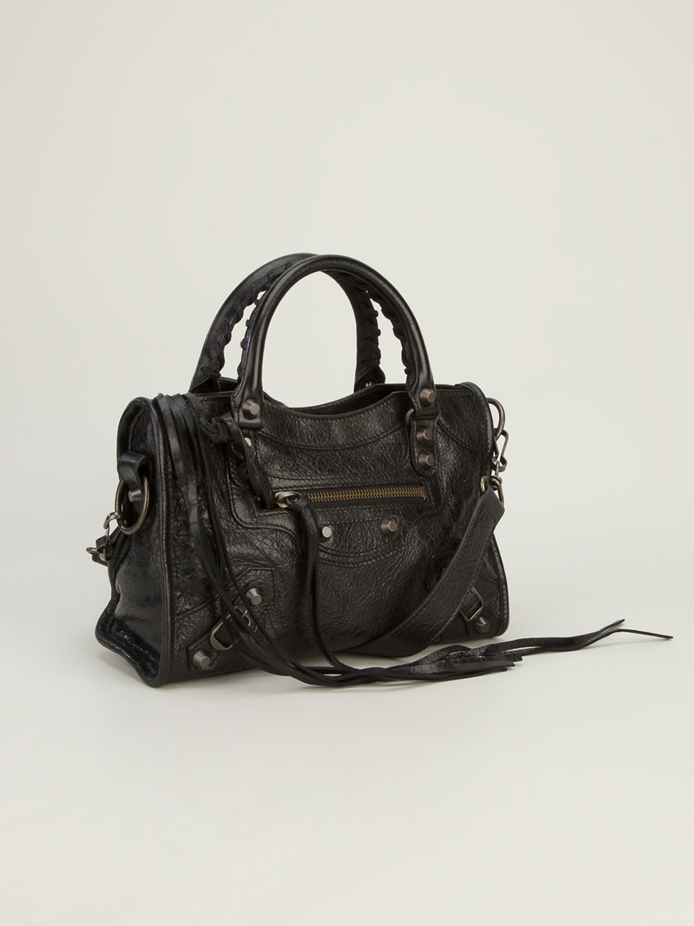 Lyst - Balenciaga Classic Mini City Bag in Black
