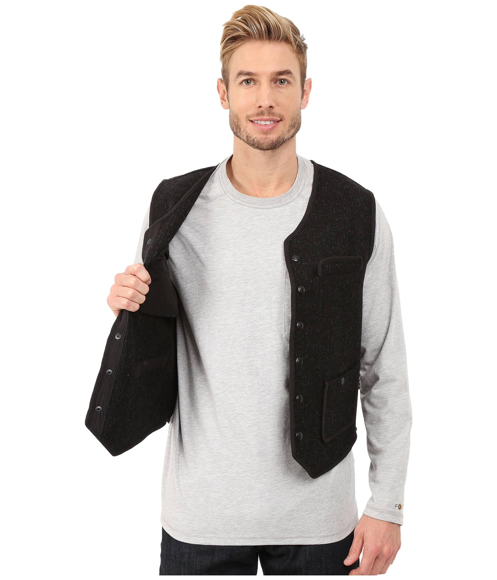 Lyst Woolrich Utility 12 Vest in Gray for Men