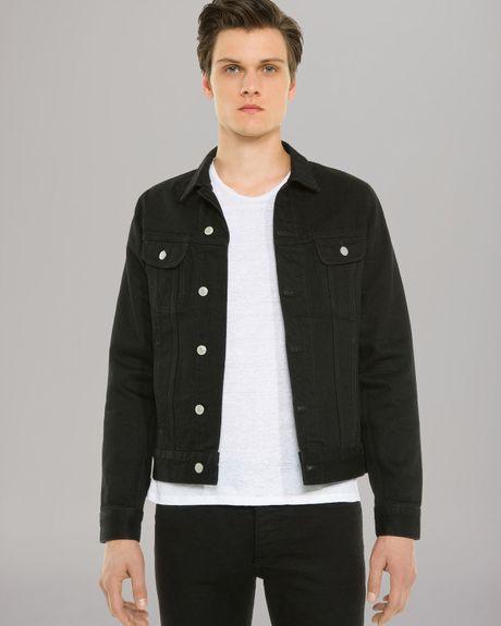 Black Denim Jacket Outfit Men